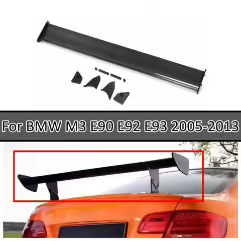 GTS Style Universal Rear Wing Spoiler Trim Panel For BMW M3 E90 E92 E93 2005-2013 Car Exterior Styli