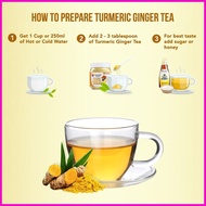 ✙ ♠ [Buy 2pcs] Heaven's Heart Natural Healing Turmeric Ginger Tea With Piperine 150g (Less