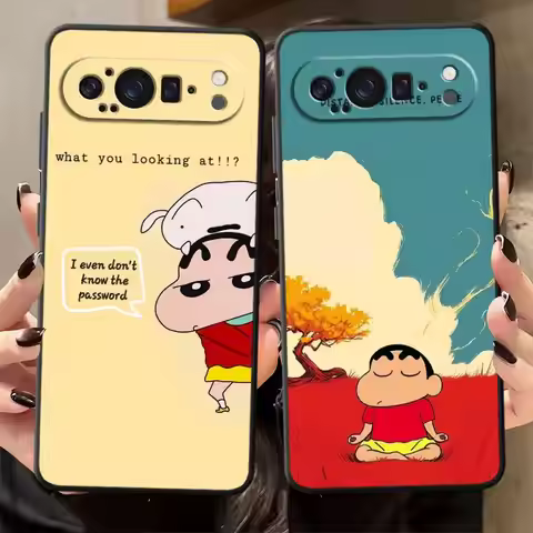 Cra-yons Shin-chans Funda Phone Cover Case for Google Pixel 6 7 8 Pro 7a 6a 8a 9a 10 9 Pro XL