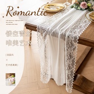 French lace table runner hollow exquisite atmosphere table cloth 4/6/8 seater for dining table decor