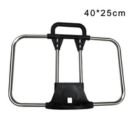 （Lao new de photo frame） Folding Bike S-bag Front Bracket Rack Carrier Block Flat Frame Shoulder Backpack Pannier Basket Bag Frame for Brompton Bicycle