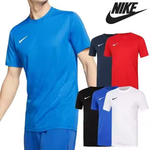 Nike Dry Fit Park 7 Short Sleeve T-Shirt Jersey Men's Functional Soccer T-Shirt 5 Colors to Choose