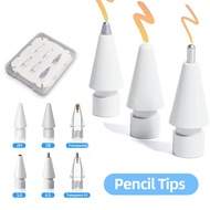 TOILEUM Replacement Soft Nib Pencil Tips 6PCS 2H 2B 3.0 4.0 Fine for Apple iPad Pencil 1st Gen 2nd G