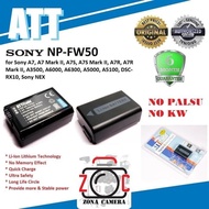 ATT Battery Sony FW50 Lithium Battery Nex Alpha A7 A7II A7III