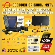 MYTV Original Malaysia Digital TV Myfreeview DVB T2 Decoder Television + ANTENA TV ARIEL TV