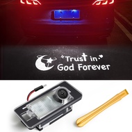 Car Taillights Reverse Lamp Lightfast Logo Light 3D License Plate Lights Canbus Free Error For AUDI 