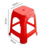 塑膠凳子 家用加厚成人椅子 大排檔高凳 可疊放板凳 方凳 膠凳（平行進口）