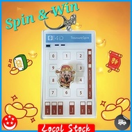 SG in Stock TOTO + 4D Fortune God Spinning Keychain Fortune God Wang Cai Keychain Lucky Gift for fri