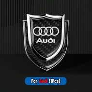 High quality Car Logo Emblem Badge Chrome Sticker 3D Metal Carbon Fiber Car Body Door Rim shielding 