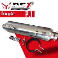 Original racing Exhaust DST racing P1 jenong inlet 50mm silincer only universal racing Exhaust