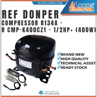 REFRIGERATOR DONPER COMPRESSOR R134A - 1/2hp+ (400W)-R CMP-K400CZ1