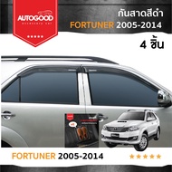 คิ้วกันสาดประตู คิ้วกันฝนประตู สีดำ อะคริลิคแท้ สำหรับรถ Toyota Fortuner 2005 2006 2007 2008 2009 20