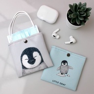 防潑水口罩收納袋_小企鵝款