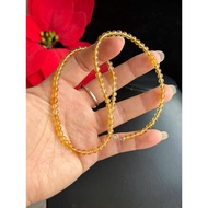 Natural gold tiger necklace with 4.8 mm round beads, extremely purple to blue (real HP) 43 cm long, 