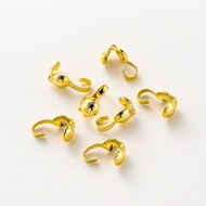 ST.kunkka 50pcs 3.6 * 9mm 18K Color Preservation Real Gold With Hook Buckle Non-Fade Link For Bracel