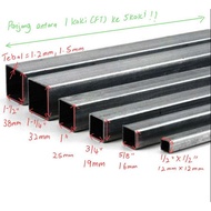 Mild Steel Hollow (NEW) 1" x 2" / Besi Hollow (BARU)