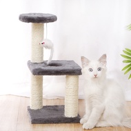 Cat Scratch Play Bed Toy Kucing Scratcher Cat Tree House 3 Layer Cat Tree Condo Cat Tower 40cm Cat Climbing