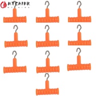 CHINK 10 Pcs Hook Fishing Baiting Rig Tool, T Shape Handle ABS Fishing Baiting Rig Tool, Durable Sta