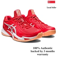 Asics Mens Court FF 3 Fiery Red/White Tennis Shoes
