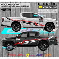 Trident car sticker cutting car sticker 4x4 car sticker triton hilux strada navara athlete etc elgar