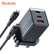 MCDODO 100W GaN Charger Type C USB EU UK Plug Global Version Mobile Phone Charger Hong Kong Macau Pl