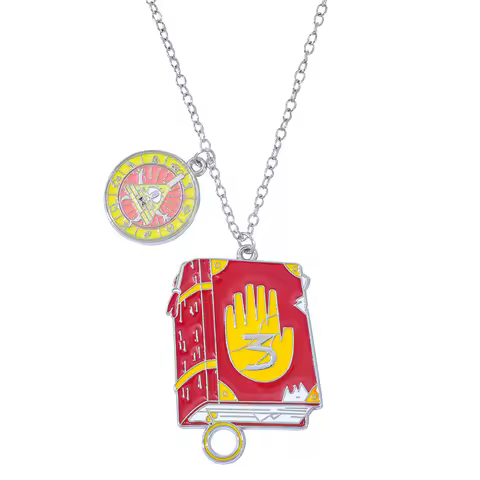 Gravity Falls Bill Cipher Book pendant - Journal 3 Charm Pendant, Mystery Shack for Fans