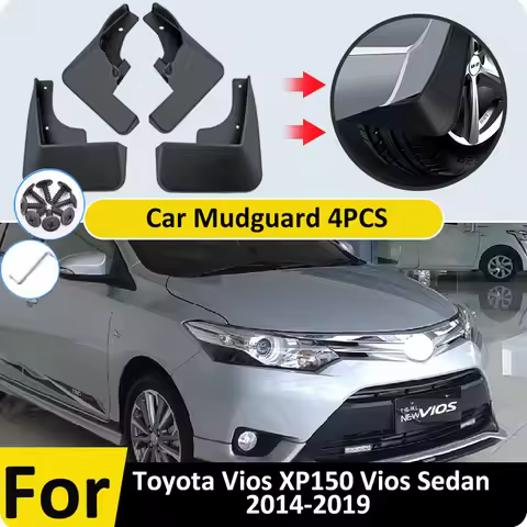Mudguards For Toyota Vios XP150 Vios Sedan 2014~2019 2015 2016 2017 2018 Fender Mudflap Mud Splash F