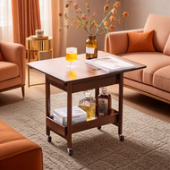 復古風邊幾櫃帶輪可移動