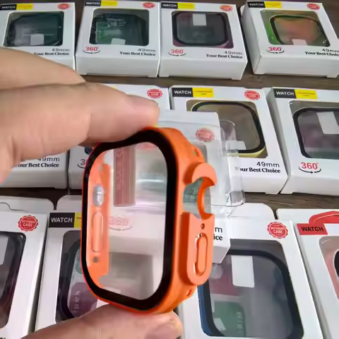 For Apple Watch Ultra3 49mm 2025 PC Bumper+Screen Protector Tempered Glass+Cover for apple watch Cas