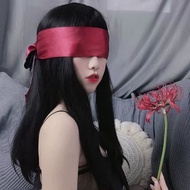 Reben Tertutup Mata Tertutup Reben Seksi Penutup Mata Jalur Kain Satin Sutera Panjang Tali Pinggang 