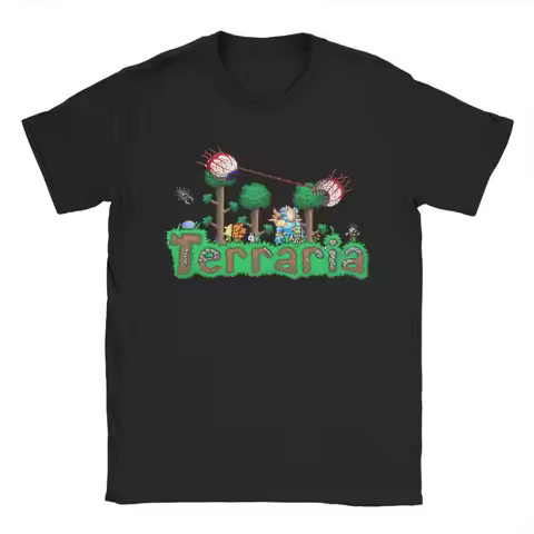 Terraria Game New Arrival T Shirt for Men Women Pure Cotton Tee Shirt Clothes