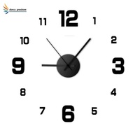 Wall Decoration Large 3D Numbers Wall Watch Wall Decoration Art Black
