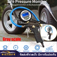 การทดสอบแรงดันลมยางแบบดิจิตอล 220PSI เกจวัดแรงดันลมยางรถยนต์แบบไดอัลมิเตอร์