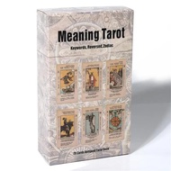 Tarot Card With Meaning On Them Beginner Tarot Keyword Antiqued Tarot Deck Learn Tarot 78 Cards Reve