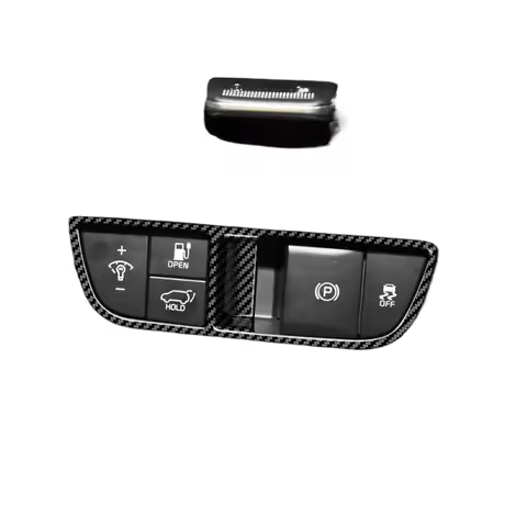 Carbon Fiber Headlight Adjustment Frame Sticker Compatible with 2021 Kia EV6 GT Line Interior Trim D