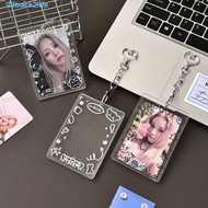 BACK2LIFE Acrylic Photocard Holder, 2.7x4.1 Inch Transparent Photo Card Case, Picture Display Stand 