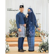 [ SET NIKAH ] KURUNG SONGKET WALINONG SARI COLOUR NAVY BLUE