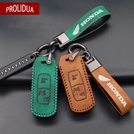 Leather Car Key Cover Casing Accessories For HONDA Pcx160 Click160 Adv350