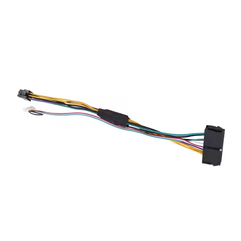 Solid 2X ATX PSU Power Supply Cable Pcie 6 Pin To ATX 24 Pin Power Supply Cable 24P To 6P For HP 600