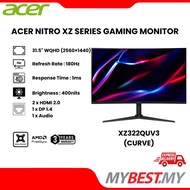 ACER Nitro XZ322QUV3 Curve Gaming Monitor (31.5" VA / 1ms / 180hz / 400nits / Speaker / HDMI DP AUDI