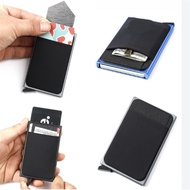 Daily New Arrival/Ready Stock Automatic Aluminum Box Lycra Cloth Card Holder Sticker Anti-Degaussing