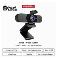 EMEET Webcam C960 1080P 2 Megapixels Fixed Wide Anglefocus with 2 Built-in Microphone