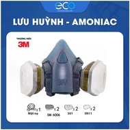 Combo (7 Piece) 3M 7501, 7502 gas mask combined with 3M 6006 filter, 5N11 dust filter and 501 holder