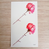 Grosir Termurah Tato Bunga Berwarna - Tatto Temporer flower mawar spider lily sakura Tato temporary 