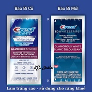 14 Packs of Crest 3D White Glamorous White Teeth Whitening Strips - For sensitive teeth without caus