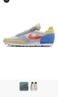 NIKE 男裝運動鞋 DBREAK-TYPE帆白/亮深紅-大學藍-速度黃-隊金-氫藍