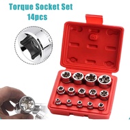 14-Piece 6-Point Flower Socket Set – Precision Socket Head Tools