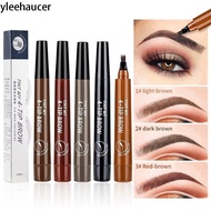 YLEEHAUCER Liquid Eyebrow Pencil, Waterproof  4 Point Eyebrow Pencil,  Long lasting Anti-Sweat Eyebr