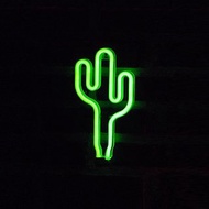 Cactus仙人掌霓虹燈LED發光字Neon Sign裝飾廣告招牌Logo裝飾夜燈