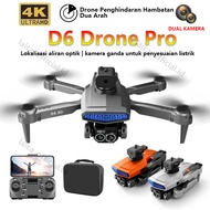 drone kamera jarak jauh | drone remote murah | drone terbaru 2023 | drone jarak jauh 100000km | drone gps | Smart Drone D6 Pro 4k HD Dual Camera Shoot Original Indoor Outdoor Drone Murah Mini Dengan Kamera HD Drone WiFi FPV Dual